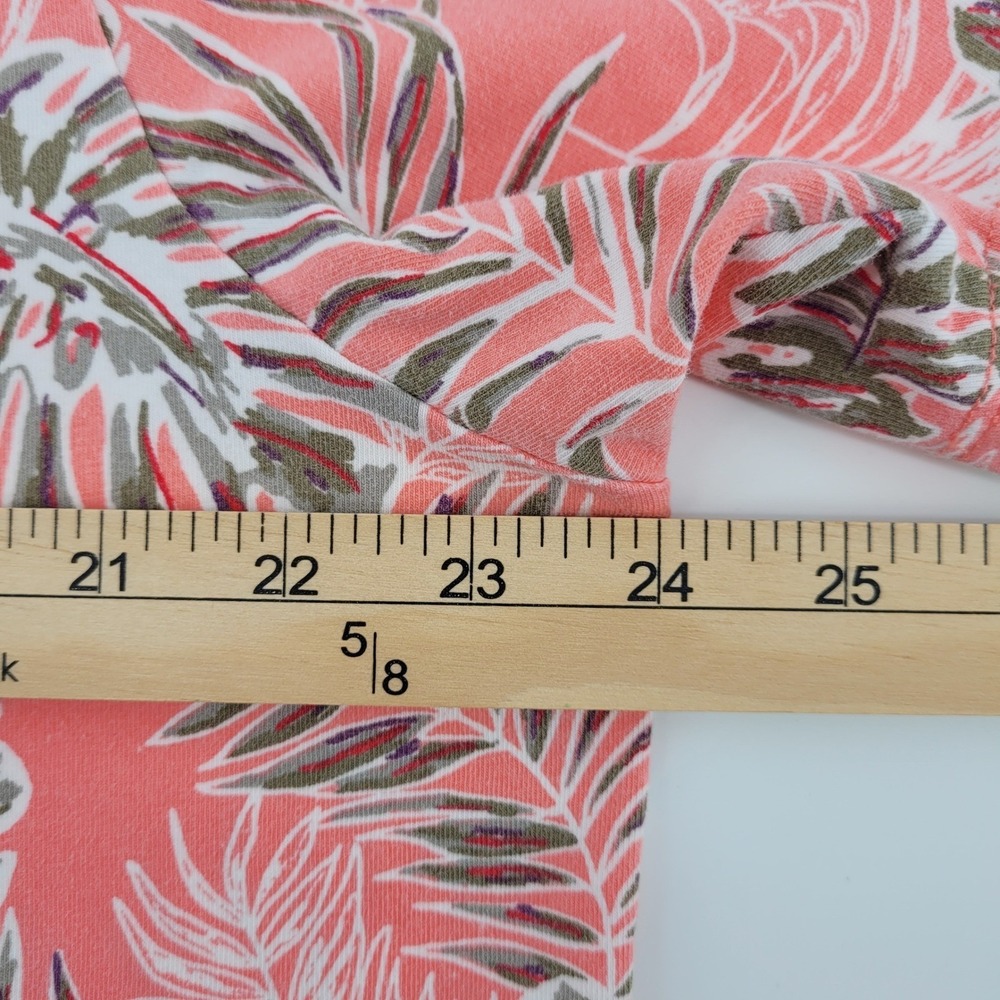 Tommy Bahama Mens XL Coral Pink Tropical Monstera Leaf Beach Cotton Polo Shirt - Picture 9 of 11